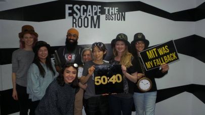 LCE team members escape the room