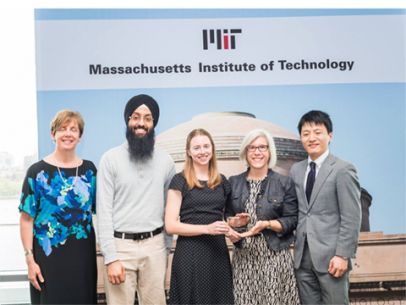 Language Conversation Exchange members at the MIT Community Awards ceremony